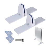 Fireplace Screen Holder Brackets Feet - Adjustable Clip Heavy Duty Metal Base, Multifunctional Secure Support Accessory | For Indoor Winter Home Holiday Birthday Parrty Offices Dormitory Apartment