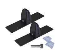 Fireplace Screen Holder Brackets Feet - Bases For Supporting Fireplacee Screens, 2 Pieces Accessory With Adjustable Clips, Fireplace Metal Base Bracket For Winter Indoor Home Holiday Birthday Party