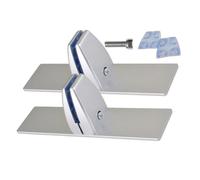 Fireplace Screen Holder Brackets Feet - Heavy Duty Metal Accessory, Adjustable Clip Base Support, Multifunctional Secure Fireplace Stand | For Winter Indoor Home Holiday Birthday Party Offices