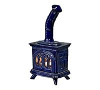 Fireplace Shaped Candle Holder - Detailed Hearth Style Sculpture, Tealight Lamp Art Decor, Humorous Accent, Solid Resin Construction | Compact Table Display Ornament, Holiday Gathering