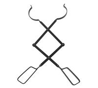 Fireplace Tongs | Strong Iron Log Grabber with Enlarging Clamp | Campfire Tongs for Indoor Fireplace/Outdoor Fire Pit/Wood Stove | 20.8oz Tarnish - Protected