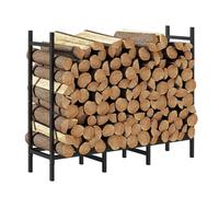 fireplace tools, Leñero de 122 cm/162 cm for interior y exterior, ideal for almacenar leña for chimenea. Apilador ajustable. Soporte resistente for troncos de chimenea.(4ft Firewood Rack)