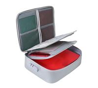Fireproof File Box For Documents, Fireproof Safe Box, Waterproof Safe Storage Case With Combination Lock For Archive Passport Certificates Laptop Electronics Pen Card