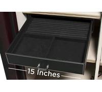 FireprooF Waterproof Imploud Safe Gabinet Safes - Organizador de cajones de joyería de terciopelo para cajas fuertes de armas - Se adapta a los modelos seguros de 23+ y a las cajas fuertes 30 "+
