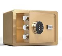 Fireproof Waterproof Safe and Money Box, Safety Cabinet Safes Security Boxes Home & Business Use Digital Electronic Keypad Lock for Stovaluable,Gold