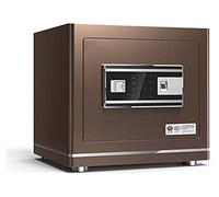 Fireproof Waterproof Safes and Box, Safety Boxes Electronic Digital Biometric Fingerprint Home Steel Safe for Office Hotel Cash 35X38X30Cm, Money Hid