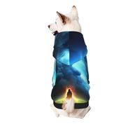 Fires and People Under Dark Clouds - Sudadera con capucha para perro, ropa suave y transpirable para perros pequeños a grandes, ropa elegante y cómoda para perros
