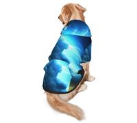 Fires and People Under Dark Clouds - Sudadera con capucha para perros medianos y grandes, ropa de poliéster suave para mascotas, adecuada para todas las estaciones