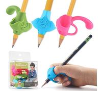 Firesara Top Class lápiz Grips,2019 Nueva Patente Original,Cinco Dedo Fijo y Dos Diámetros de Corrección Escritura Dispositivo de Ayuda para Niños Preescolar Necesidades Especiales (3pcs)