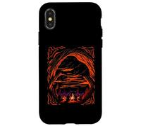 Fireside con familia y amigos al aire libre diseño de fogata Carcasa para iPhone X/XS