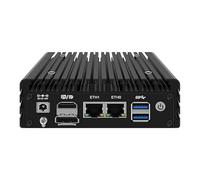 Firewall Appliance Mini PC, N305(hasta 3.8GHz) Mini router sin ventilador con 2 unidades Inteli226, DDR5 M.2 NVMe, ranura WiFi M.2 WiFi6, 2USB3.2(10Gbps), SFF-8654(8i), 4K 2HD OPNsense AES-NI, 8GB RAM