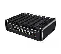 Firewall Appliance Mini PC, OPNsense, Intel Core I5 10210U, 6 x Intel I225 LAN, 2xDDR4 RAM, 1xHD, 1xCOM, AES-NI, Fanless Firewall PC, 8GB DDR4 RAM, 128GB SSD