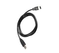 Firewire IEEE 1394 - Cable adaptador de 6 pines macho a USB 2.0 macho, para cámaras, teléfonos móviles, reproductor de MP3, PDA, cable negro