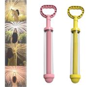 Firework Water Gun, 4Pcs Firework Water Gun, Romantic Fireworks Waters Spray Guns, Romantic Fireworks Style Waters Spray Toy for Couples, for Bathing, Pool, Party Large Capacity (2Pcs*A)