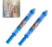 Firework Water Gun, Firework Water Squirter, Romantic Firework Style Water Spray Toy for Couples, High Pressure Pull-out Sprinkler Spray Toys for Bathing Pool Party Entertainment (Blue*2)