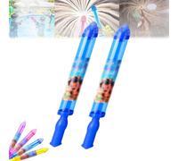 Firework Water Gun, Firework Water Squirter, Romantic Splasher Style Spray Toy for Couples, Family Friends Interactive Pool Game, for Pool, Party Entertainment (Blue,4 Pcs)