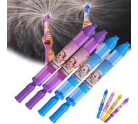 Firework Water Gun, New Romantic Fireworks Style Water Spray Toy for Parples, Fireworks Waters Spray Toy, High Pressure Pull-Out Sprinkler Sprays Toys for Bathing, Pool, Party (2Purple+2Blue)