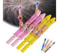 Firework Water Gun, New Romantic Fireworks Style Water Spray Toy for Parples, Fireworks Waters Spray Toy, High Pressure Pull-Out Sprinkler Sprays Toys for Bathing, Pool, Party (2Pink+2Yellow)