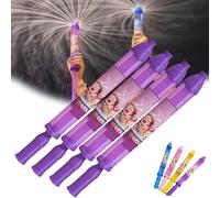 Firework Water Gun, New Romantic Fireworks Style Water Spray Toy for Parples, Fireworks Waters Spray Toy, High Pressure Pull-Out Sprinkler Sprays Toys for Bathing, Pool, Party (Purple*4)