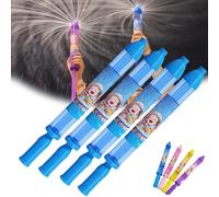 Firework Water Gun, New Romantic Fireworks Style Water Spray Toy for Parples, Fireworks Waters Spray Toy, High Pressure Pull-Out Sprinkler Sprays Toys for Bathing, Pool, Party (Blue*4)