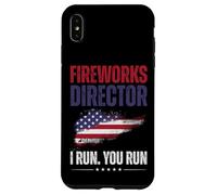 Fireworks Director I Run You Run Funny 4th of July Men Women Carcasa para iPhone XS Max