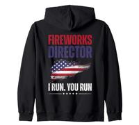 Fireworks Director I Run You Run Funny 4th of July Men Women Sudadera con Capucha