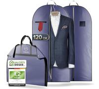 FiRiO 2x Portatrajes Plegable I MATERIAL 50% MÁS GRUESO I Porta Trajes Caballero o Mujer I Bolsa Portatrajes Hombre Viaje I Antipolillas Funda Traje Hombre I Antipolvo Fundas Ropa Armario I 120x60cm