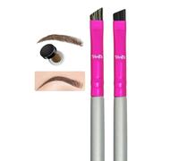 Firm Eyebrow Brush Kit For Makeup Pomade Tint Stencil Color Waterproof Applicator 2 Pc Angled Eye Brow Lamination Kit To Contour Conceal Brows With Ra