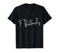 Firma de Fyodor Dostoievski Escritor Ruso Autor literario Camiseta