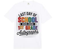 Firma My 1st Grade Last Day 2026 Autographs Signature DIY Art Comfort Colors Adult Heavyweight T-Shirt