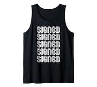 Firmado Camiseta sin Mangas