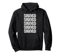 Firmado Sudadera con Capucha