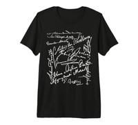 Firmas del Compositor Bach Beethoven Mahler Mozart Rossini Camiseta Premium