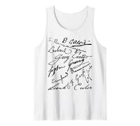 Firmas Matemático Galois Cantor Euler Camiseta sin Mangas