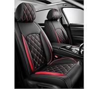 FIRMGROVE Funda de Asiento de Coche para Mazda CX-5 Grand Touring, Cuero por Encargo Todo Tipo Clima Impermeable Completo Juegos Cubreasientos Delanteros Y Traseros,Red Black