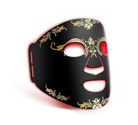 Firmosa FM01 - Máscara de terapia de luz roja, máscara de luz LED inalámbrica con almohadillas de protección ocular, máscara de silicona suave y ligera, terapia de luz roja recargable portátil para la