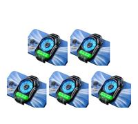FiRorky 5pcs enfriador de teléfono para juegos, clip de retroceso Radiador de teléfono móvil 2 velocidades Radiador de teléfono refrigerador de juego de radiador teléfono para iPhne/Andrid