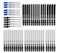 Firschoie Juego de 52 Hoja para Sierra de Calar, alternativa profesional con alto contenido de carbono, 10 modelos, ideal para madera, plástico y metal