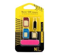 FirSea Juego de 2 adaptadores de tarjeta SIM, incluye adaptador Nano SIM, adaptador micro SIM, aguja, hoja de almacenamiento, kit convertidor estándar 4 en 1 con pin de expulsión de bandeja de acero