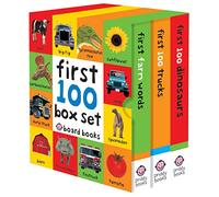 First 100 Board Book Box Set (3 Books): Dinosaurs, Trucks, Words