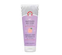 First Aid Beauty - Exfoliante KP con 10% AHA, con ácidos glicólico y láctico, reduce la piel de gallina, seguro para piel sensible, nuevo aroma a durazno, 226 g