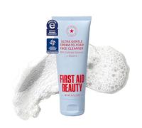 First Aid Beauty Limpiador Facial Pure Skin Ultra Suave Crema a Espuma - Desmaquillante con Avena Coloidal y Glicerina, 2 oz