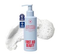 First Aid Beauty Limpiador Facial Pure Skin Ultra Suave Crema a Espuma - Desmaquillante con Avena Coloidal y Glicerina, 6 oz