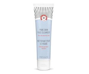 First Aid Beauty - Pure Skin Face Cleanser, Effectively Removes Makeup, Dirt, and Impurities, Gentle Cleanser Leaves Skin Soft & Supple, Safe for Sensitive Skin, Fragrance Free, 142g