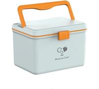 First aid kit, 2-layer storage, medicine box, storage box, large capacity, foldable, storage case, medicine holder, simple, multi-functional storage, carry-on, lock function, small item holder, easy