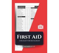 First aid kit Checklist for Restaurant: Safety care log for emergency supplies, compliance tracking and workplace preparedness