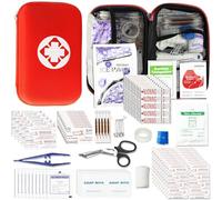 First Aid Kit for Home Hiking Camping Outdoor Sport, 275 Pieces Survival Supplies Emergency Kit, Mini Gear Bag with Basic First-aid Essentials for Emergency Cases angel wish