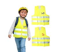 First Aid Only Chaleco Reflectante Infantil Set Dúo Zorro y Cebra | Talla Única para Niños 3-8 Años según EN 17353:2020 | Cierres Ajustables, Material Reflectante | P-91927 00