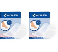 First Aid Only Hidrogel Apósitos para ampollas 6 unidades | apósitos ovalados 43 x 68 mm, transparentes e hidrófugos | protegen, enfrían y favorecen la cicatrización | P-10070 (Paquete de 2)