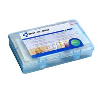 First Aid Only Juego de esparadrapos para industria/comercio (100 unidades) | 100 esparadrapos de diferentes tamaños y formas en caja de resellable | P-10023